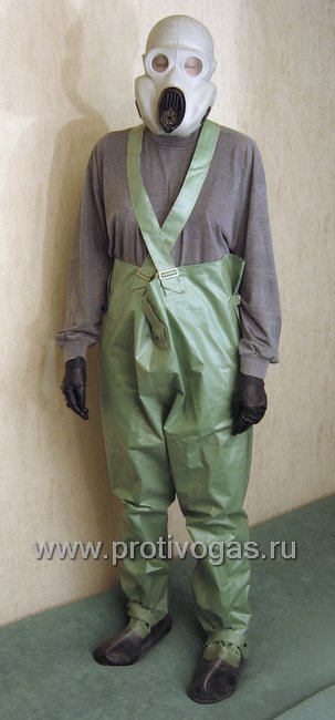 Костюм химзащитный изолирующий КЗИ-2 (аналог легкого защитного костюма Л-1), фотография 4