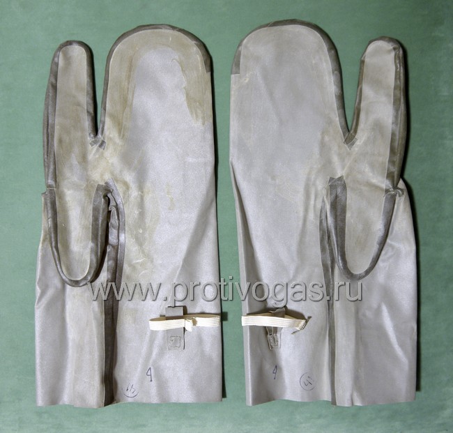 Рукавицы защитные для химзащитного костюма Л-1, фотография 1