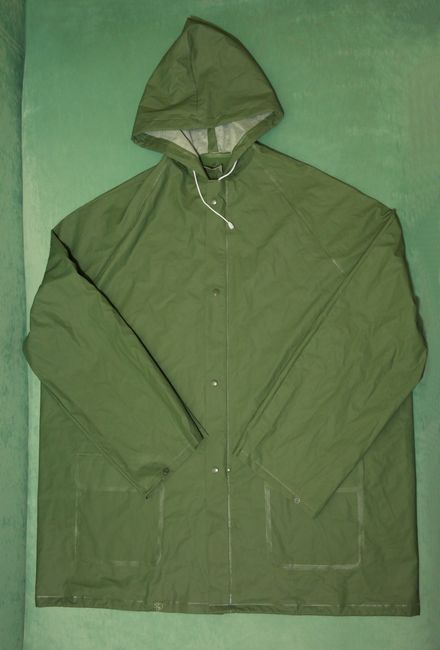 Костюм защитный ПВХ, куртка и полукомбинезон, зеленого цвета, фотография 1